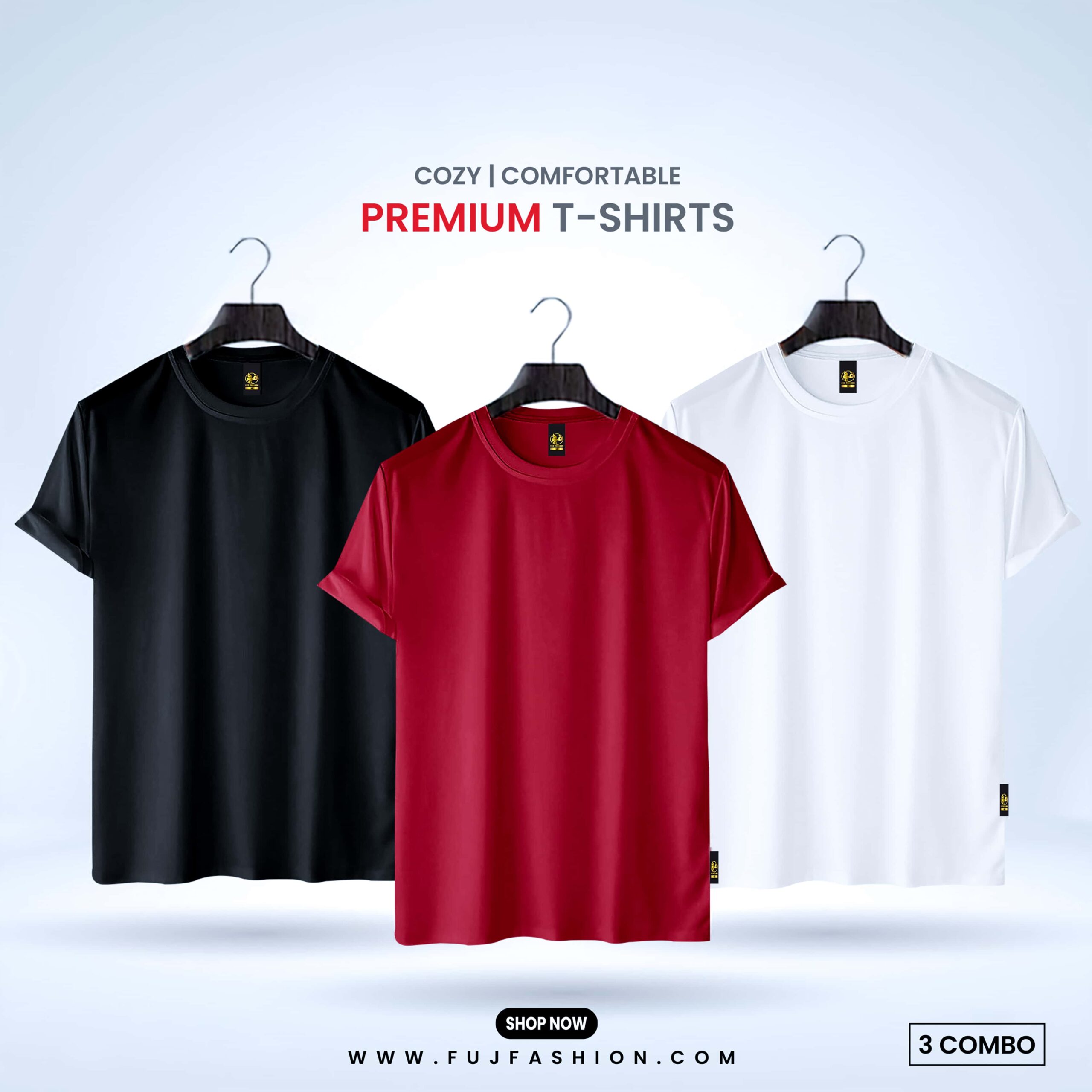 Premium Solid T-shirt -Combo